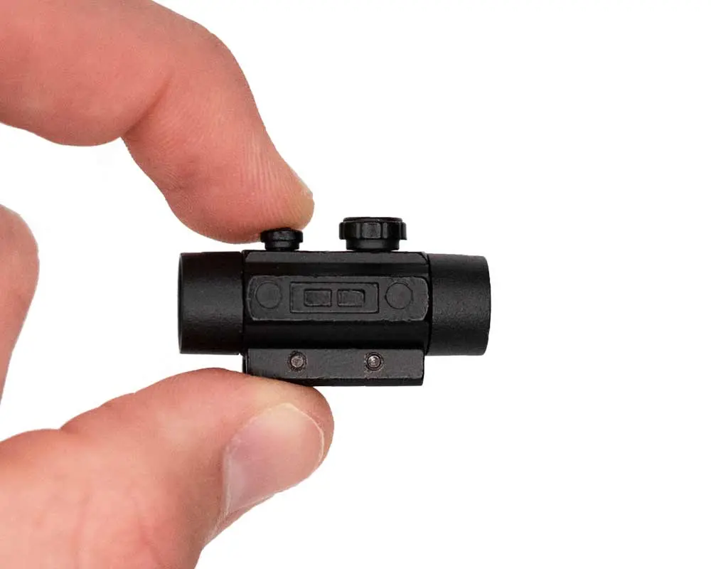 Miniature 1:3 Scale Model Mini Red Dot Scope Diecast Metal Building Kit Attachment 1