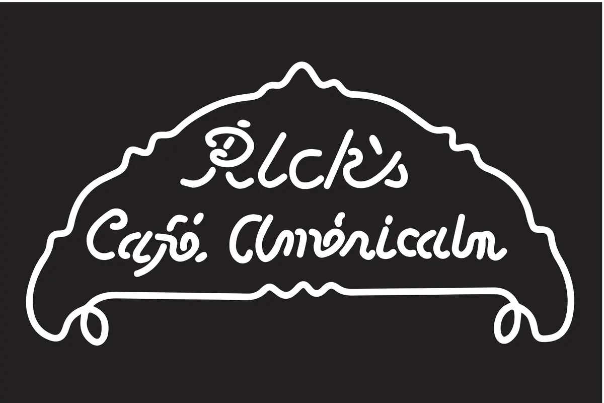 Rick's Cafe Americain Casablanca Sign 1