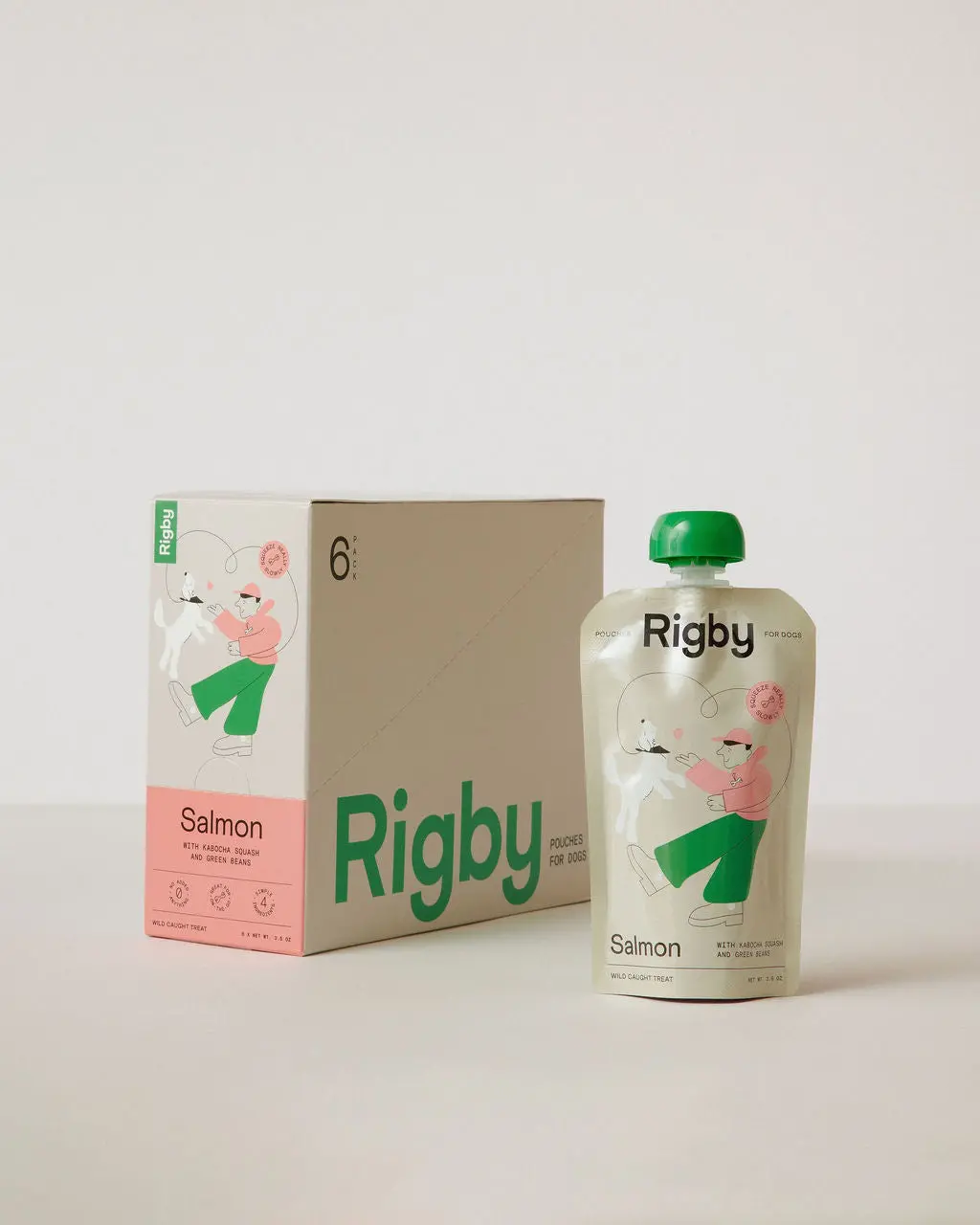 Rigby Organic Salmon Pouch - 6 Pack 1