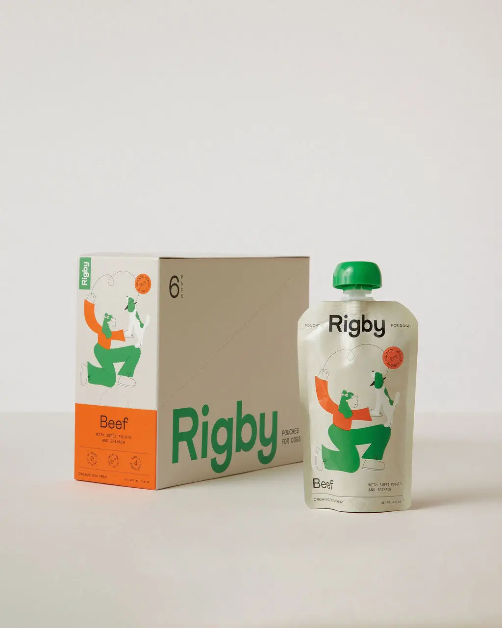 Rigby Organic Beef Pouch - 6 Pack 1