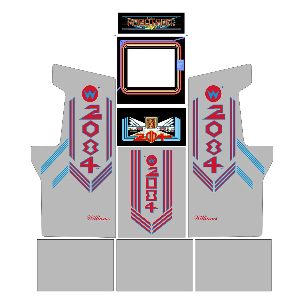 Robotron - Midway Legacy Edition - Arcade1up Art Kit 1