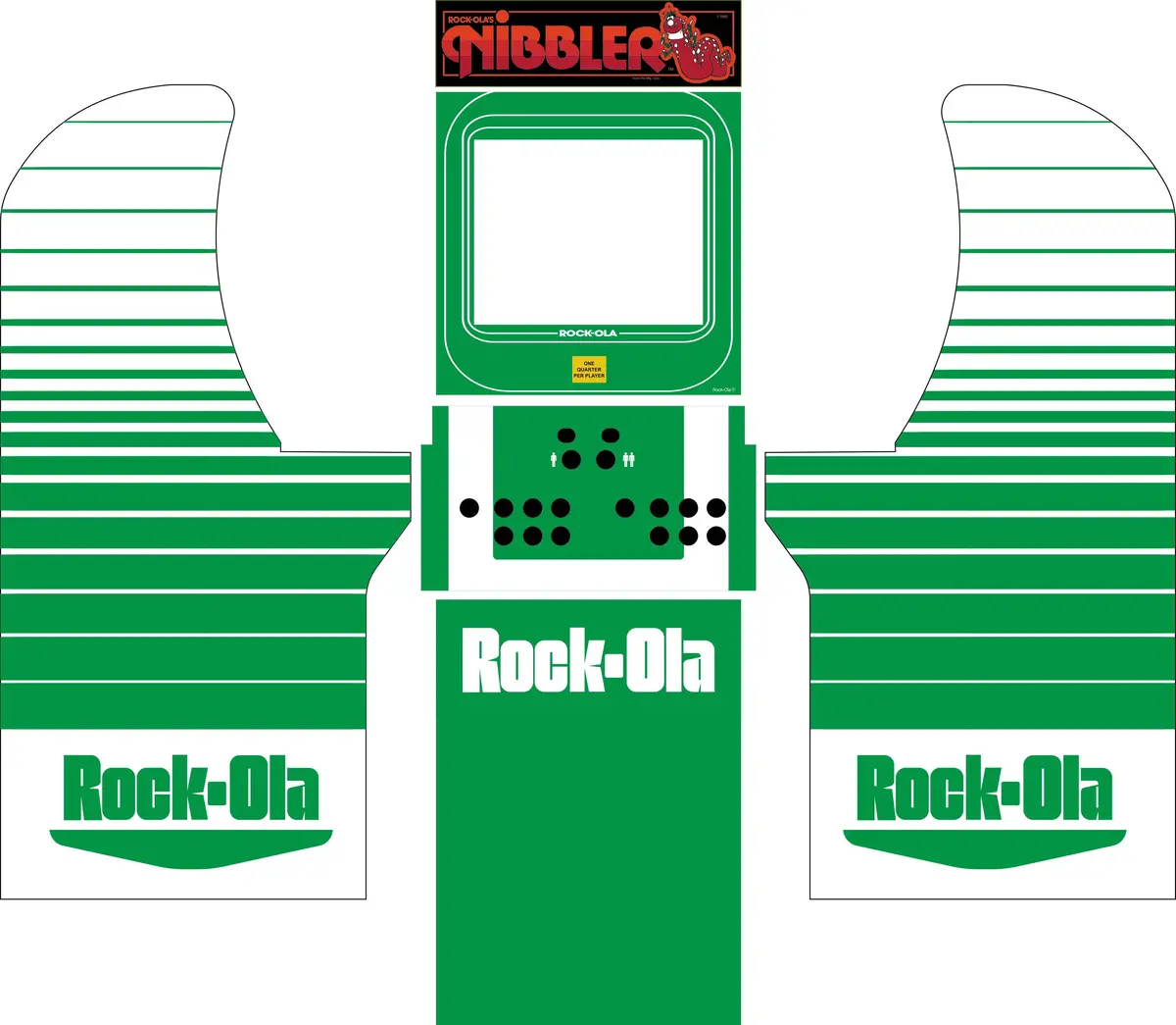 Arcade1up - Nibbler Rock-Ola Art 1