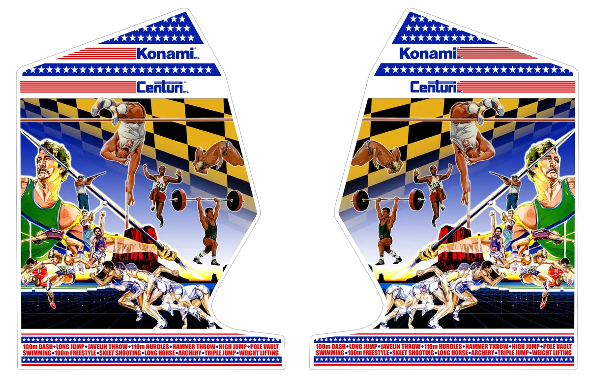 Track & Field Hyper Sports Combo Side Art Decals 1
