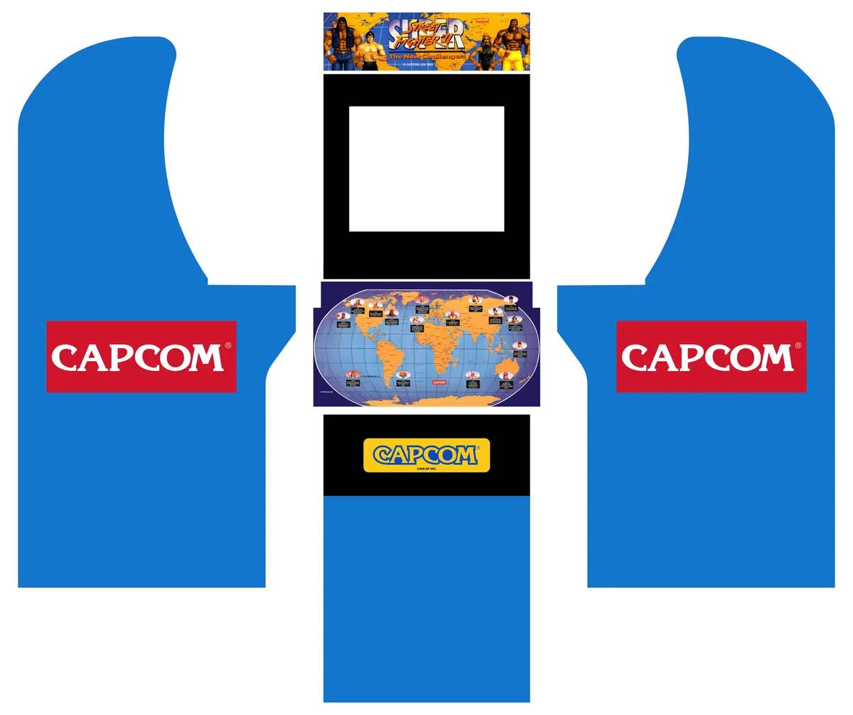 Arcade1up - Street Fighter Ii The New Challenger Complete Art Kit 1