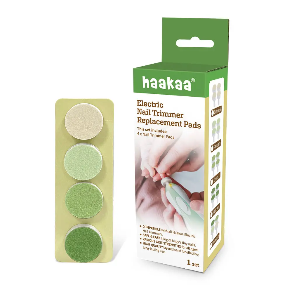 Haakaa Nail Trimmer Replacement Pads - Meadow, 4 Pk 1