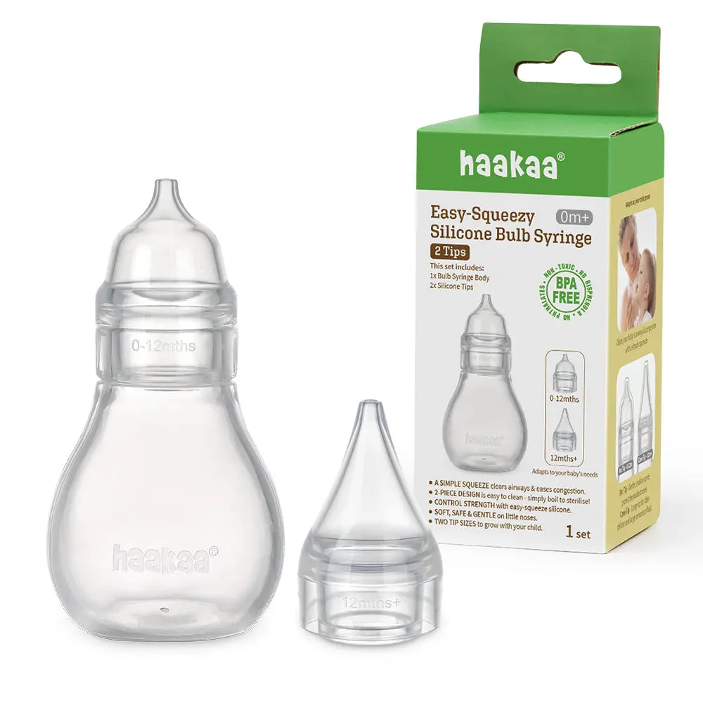 Haakaa Easy-Squeezy Silicone Bulb Syringe (0M+) 1