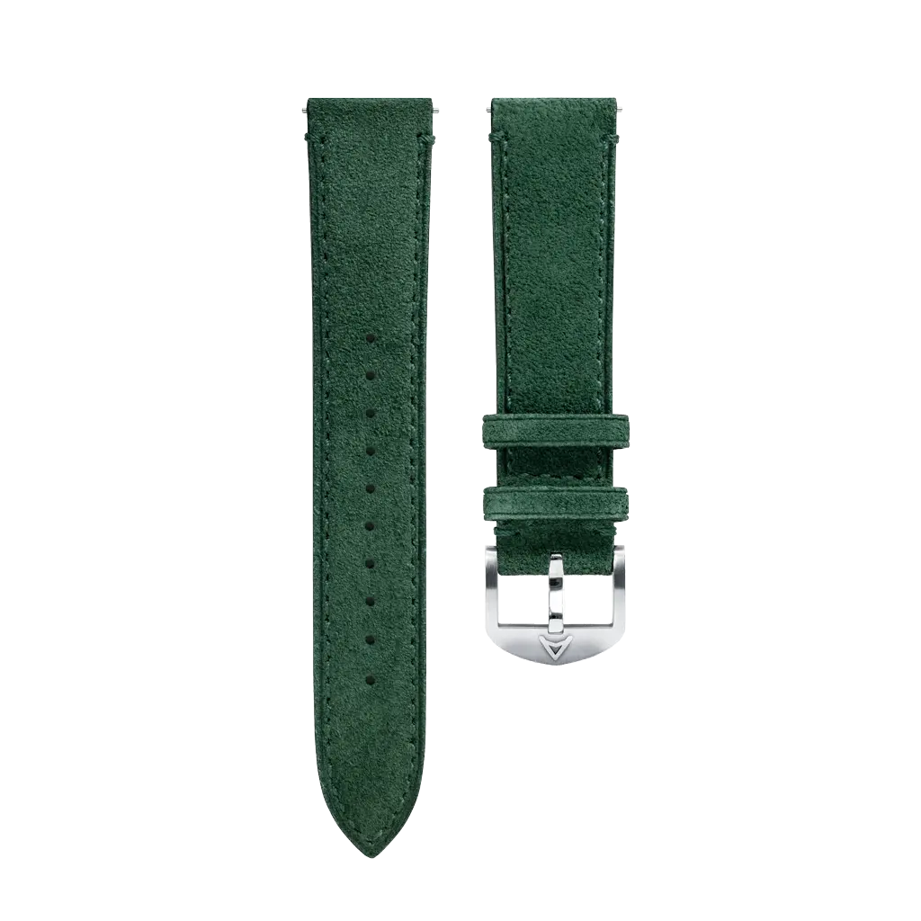 Green Suede Leather Strap 1