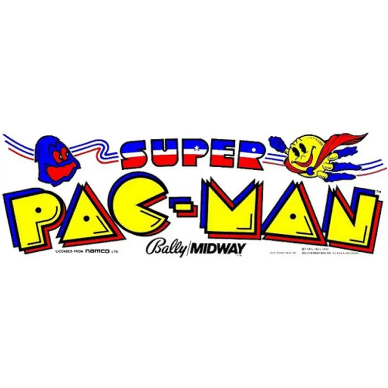Super Pac-Man Arcade Marquee 1