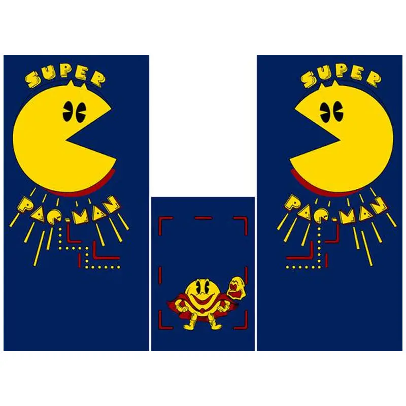 Super Pac-Man Full Side Art/Kickplate Set 1