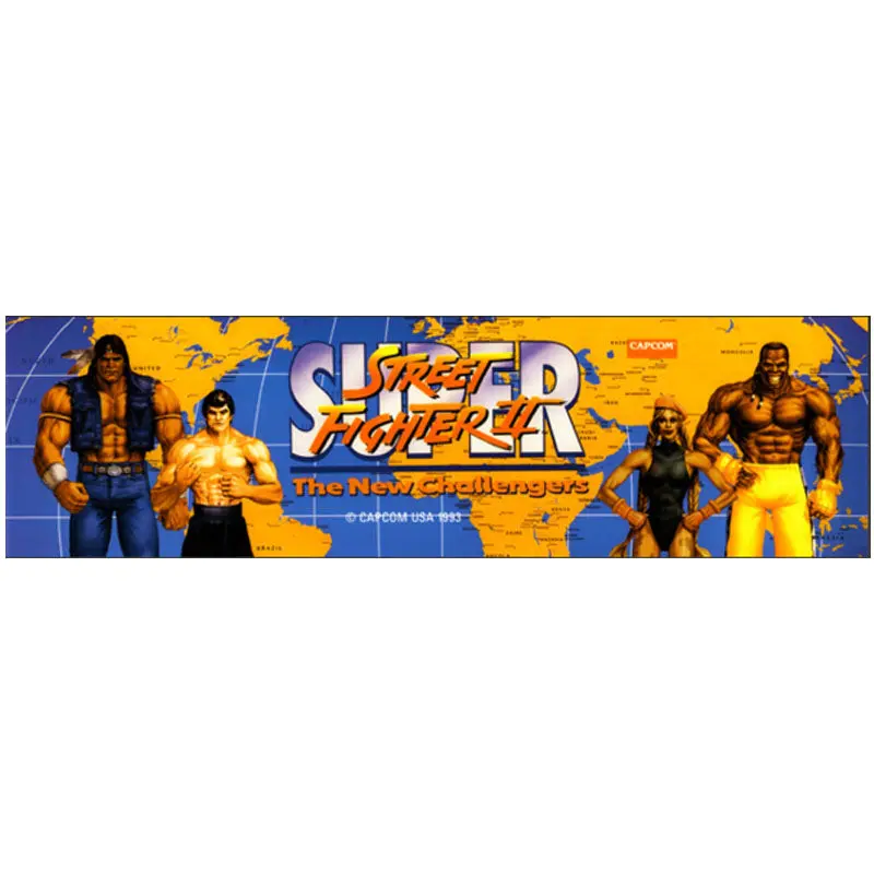 Super Sf Ii New Challengers Arcade Marquee 1