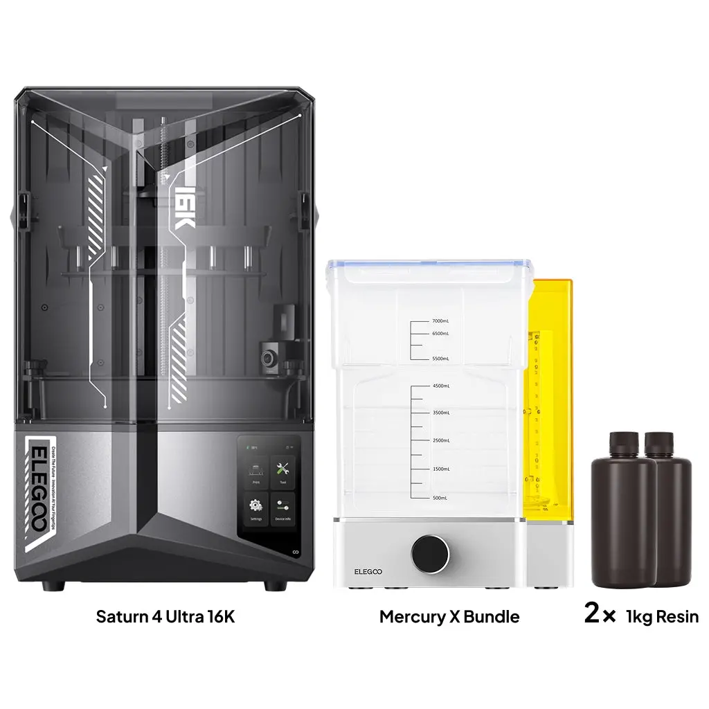 Saturn 4 Ultra 16K Starter Bundle – Mercury X & Resin 1