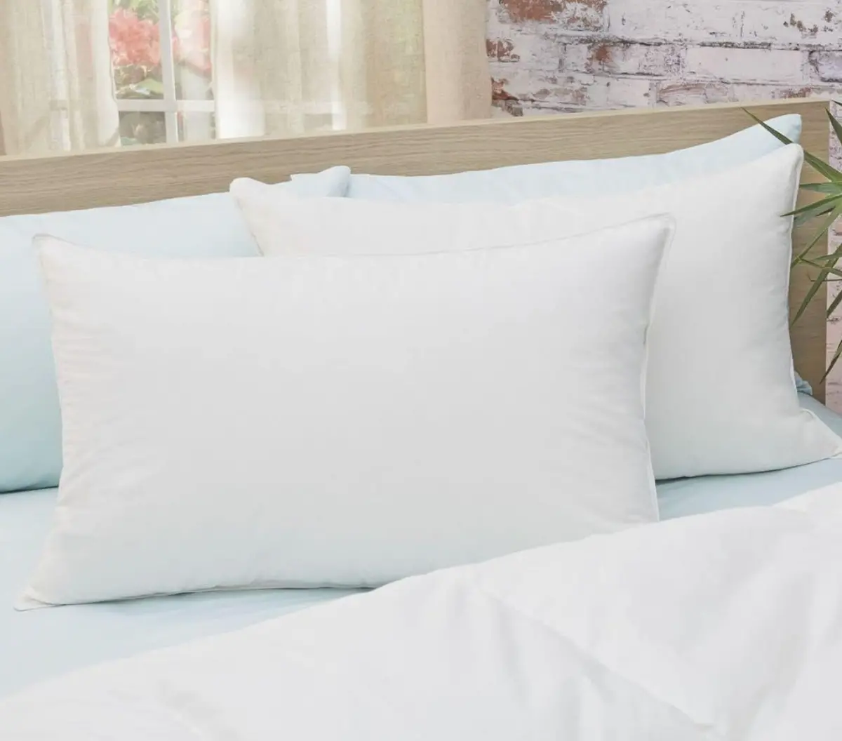 Clean Sleep By Lujo Home- Premium Down & Feather Chamber Pillow 1