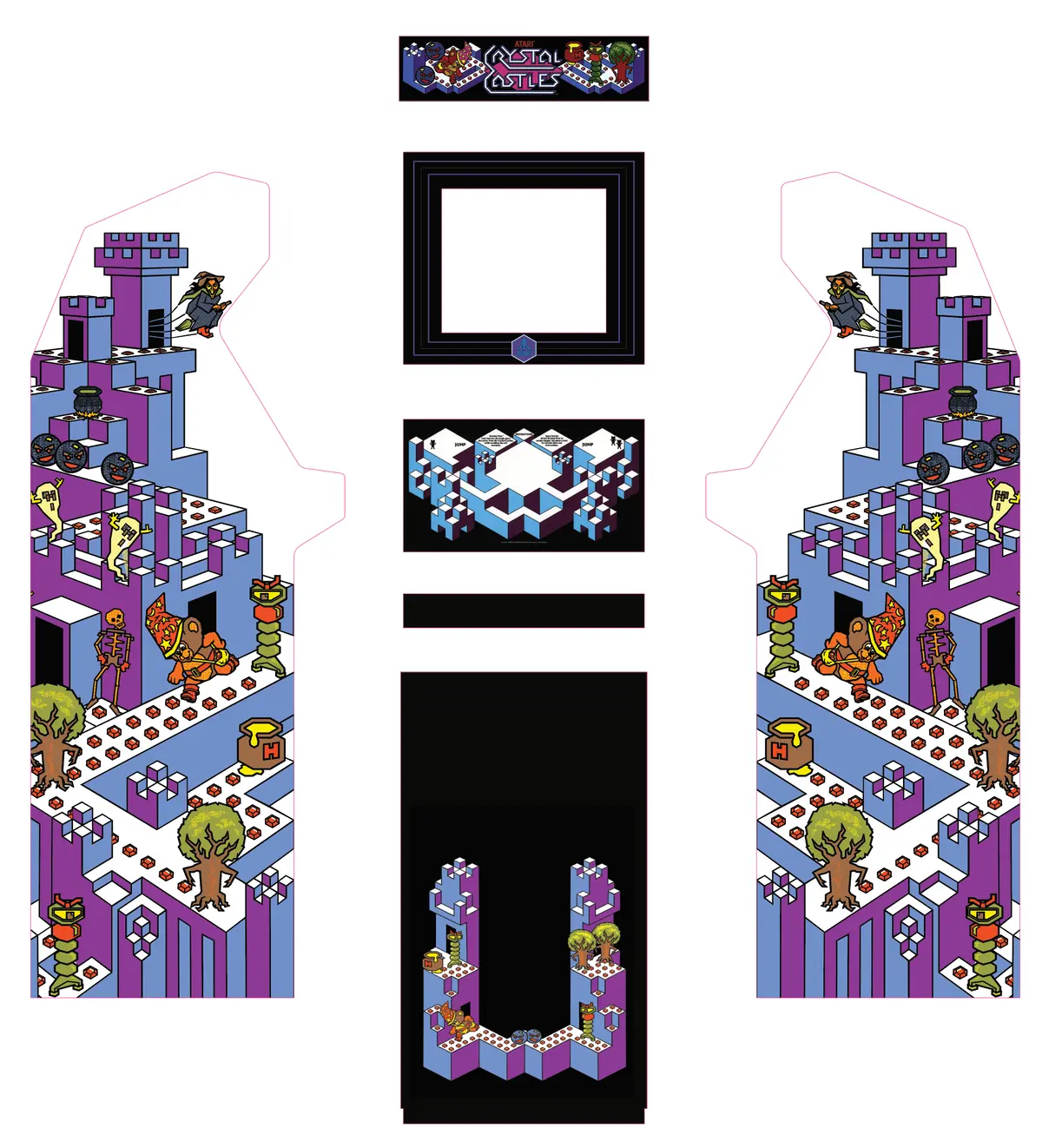 Arcade Classics Atari Centipede Ultra Series - Crystal Castles Kit 1
