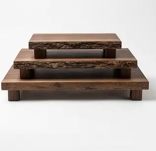 Solid Walnut Riser Serving Board (Handcrafted In Pennsylvania) 1