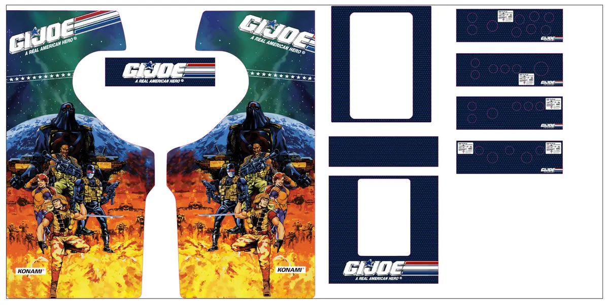 Grs Build-A-Cade - Gi Joe Art Decal Kit 1