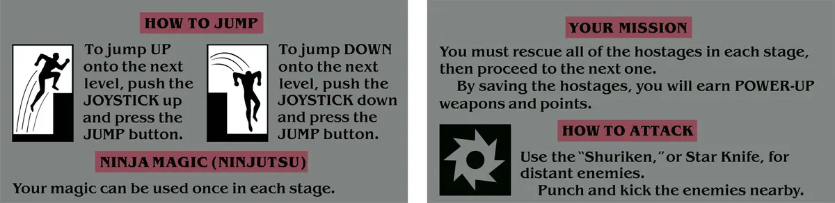 Shinobi Instruction Decal 1