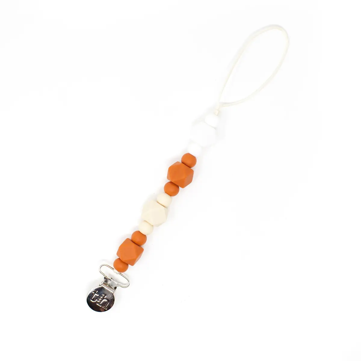 Three Hearts Grande Jewel Pacifier Clip - Food Grade Bpa Free Silicone 9