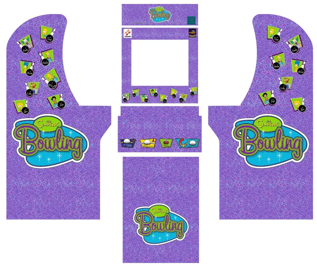 Arcade1up - Simpsons Bowling Art 1