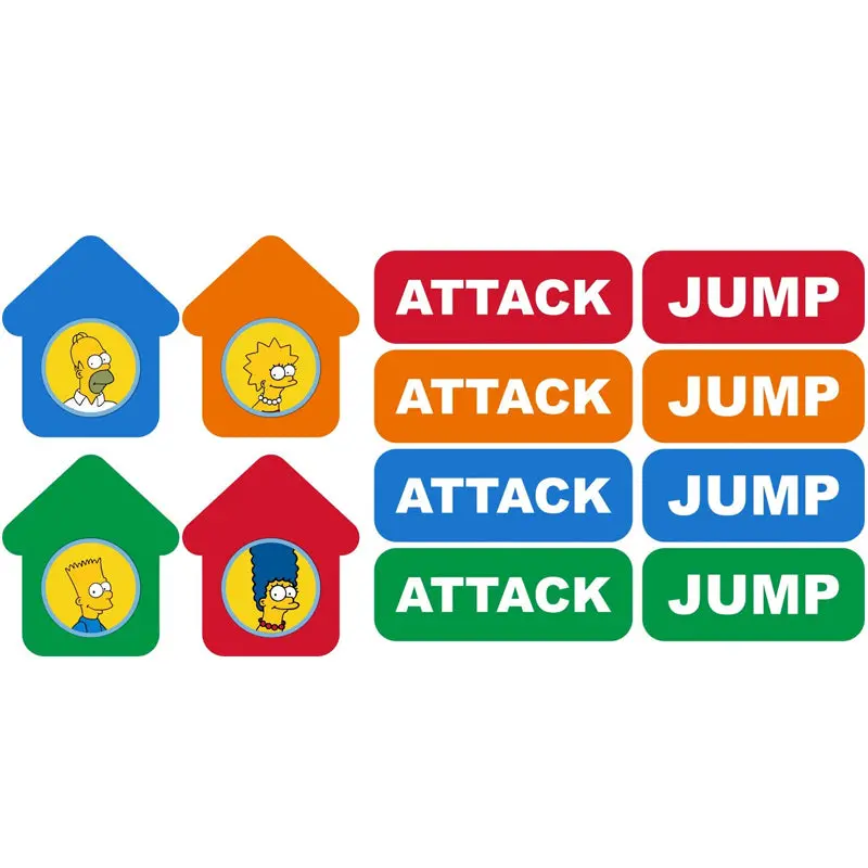 Simpsons Coin Player Decal Set 1