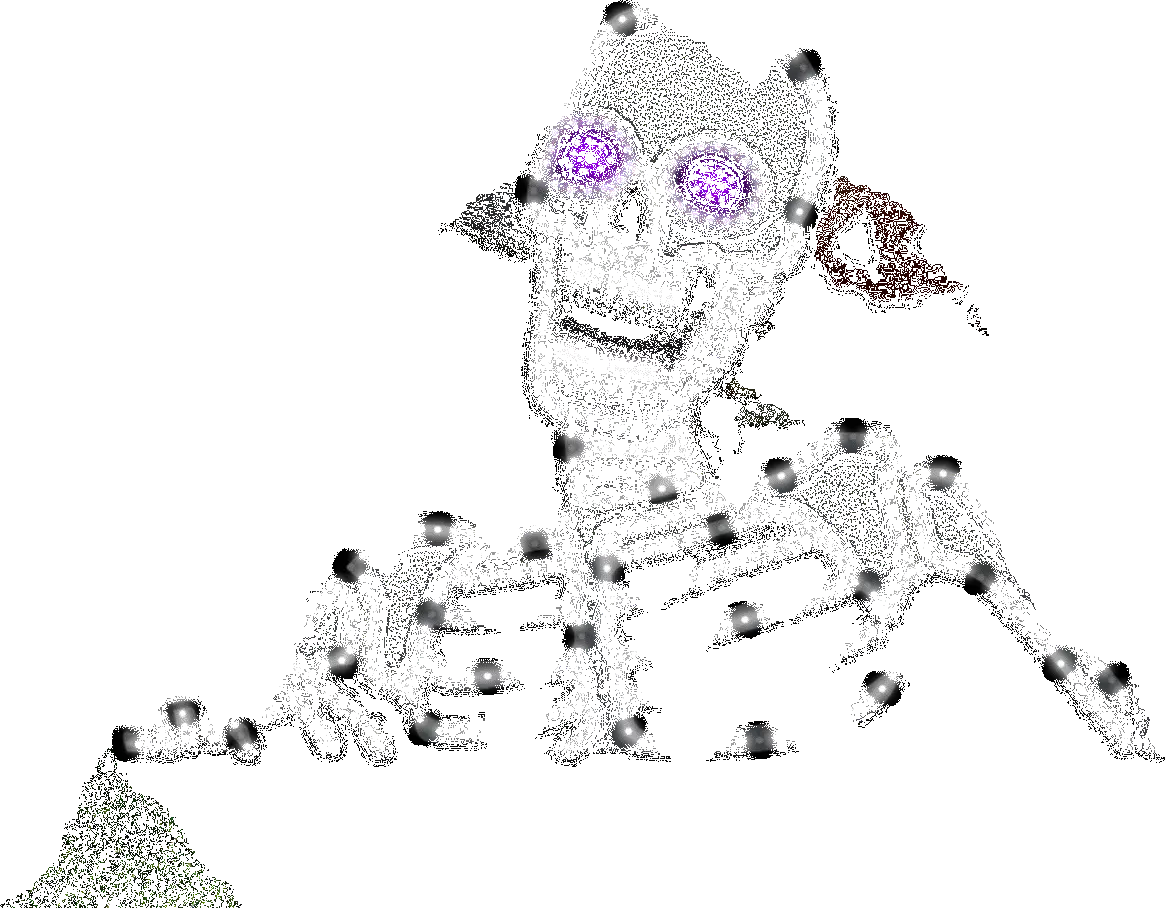 20.5" Jumbo Hi-Vibrant Led Waving Skeleton Decoration 1