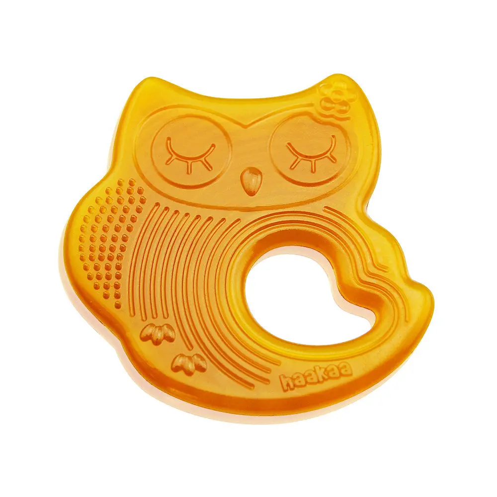 Haakaa Sleeping Owl Natural Rubber Teether 1 Pk 1