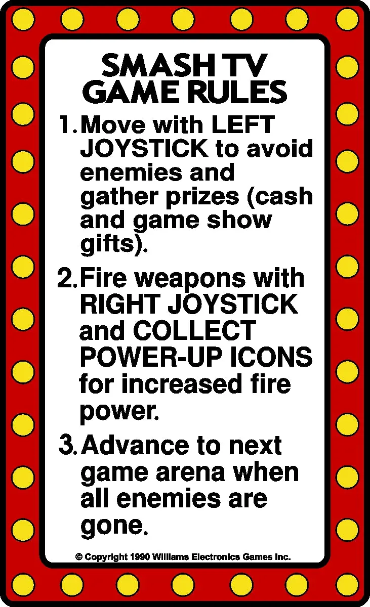 Smashtv Instruction Decal 1