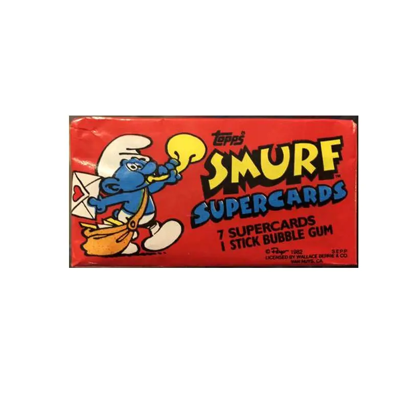 Smurf Supercards  Unopened Packs 1982 Topps 1