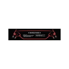 Solar Fox Instruction Decal 1