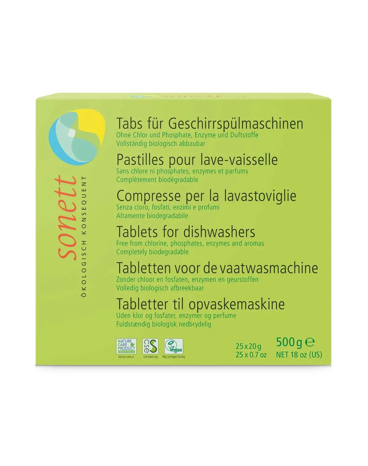 Sonett All Natural Dishwasher Tablets 1