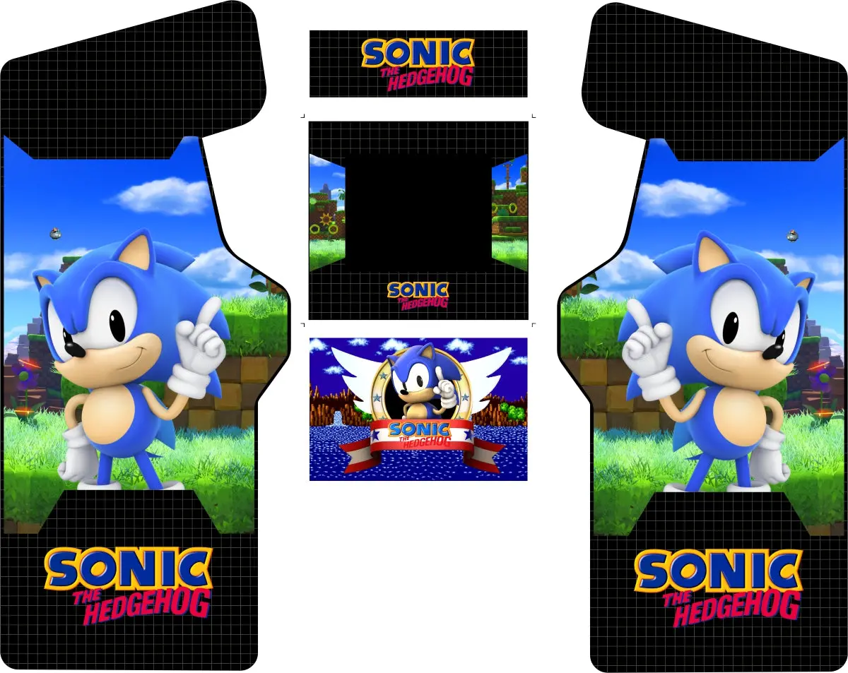 Sonic The Hedgehog Complete Restoration Kit (Customize To Fit Your Cabinet) 1