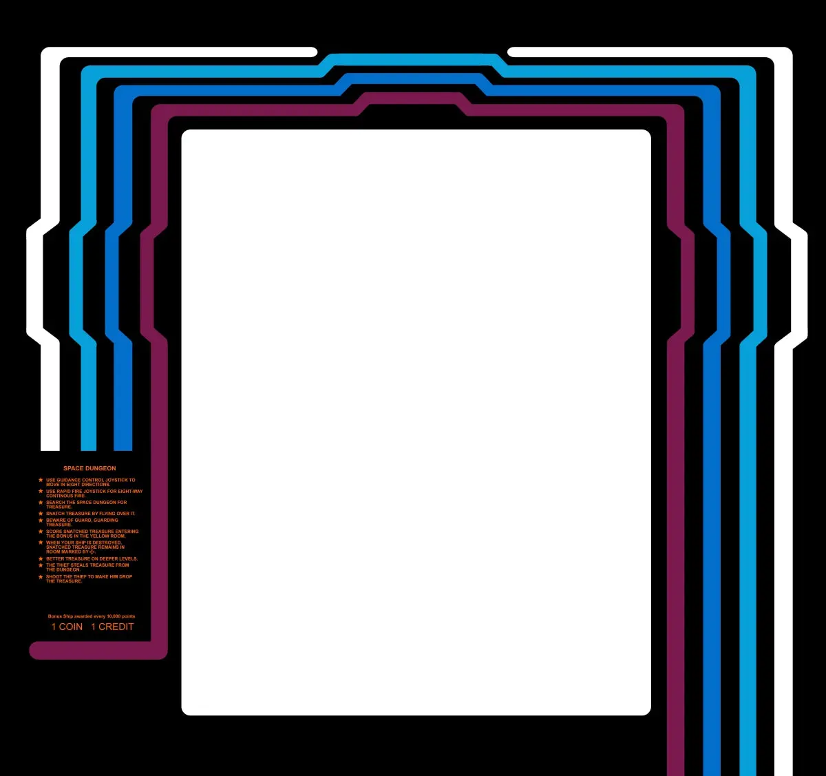 Space Dungeon Arcade Bezel 1