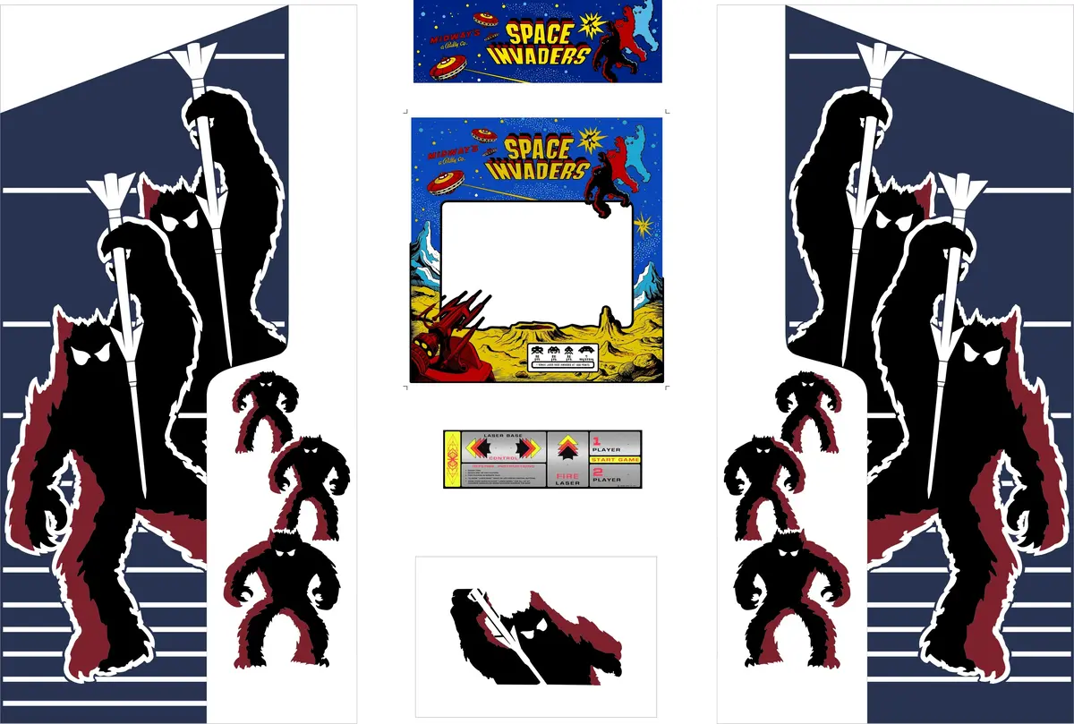 Space Invaders Complete Restoration Kit 1