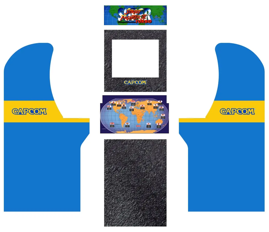 Arcade1up - Street Fighter 2 Turbo Art 1