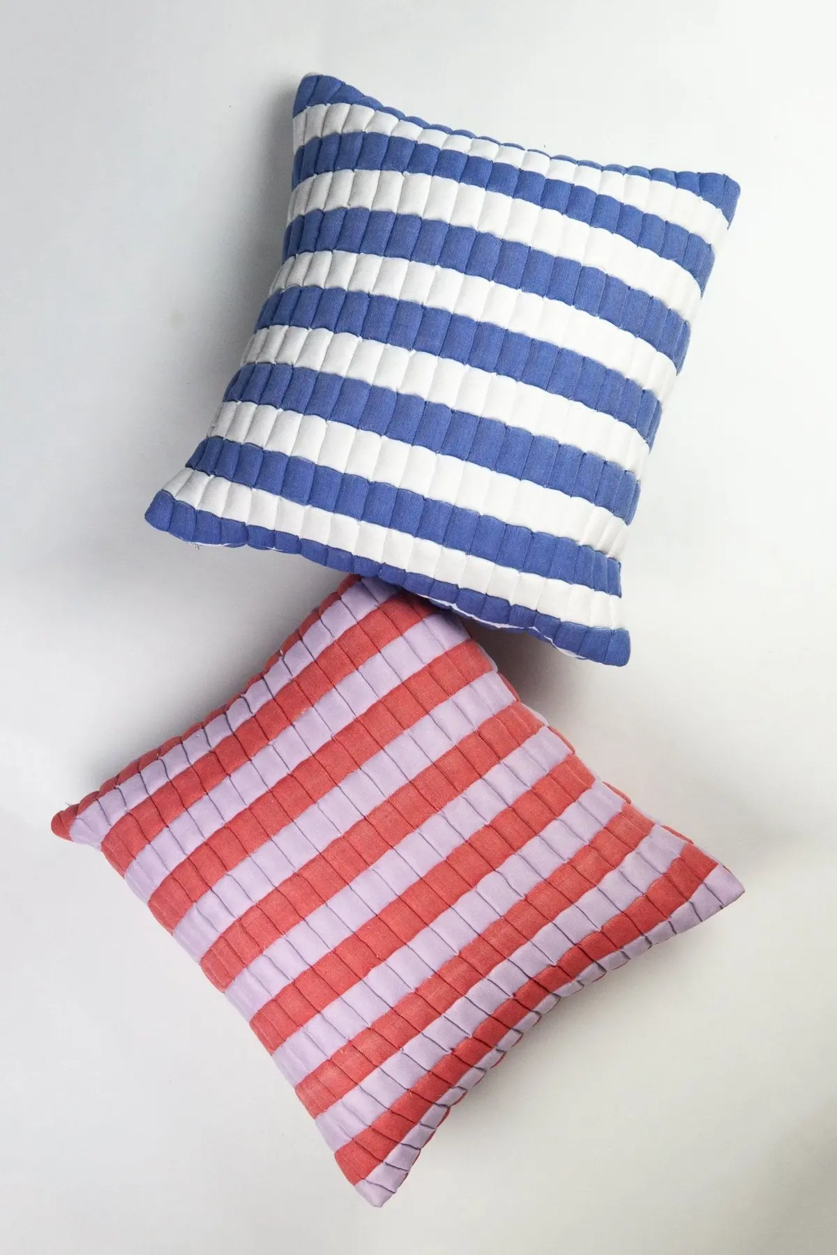 Archive New York Sujani Striped Quilted Pillow 1