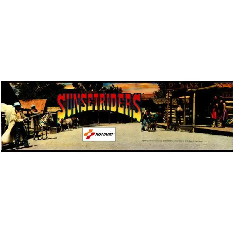 Sunset Riders Arcade Marquee 1