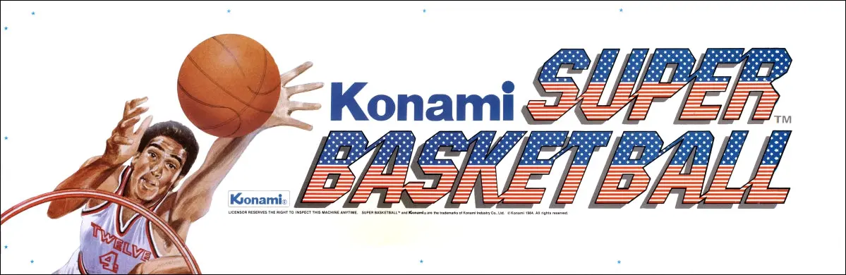 Konami Super Basketball Arcade Marquee 1