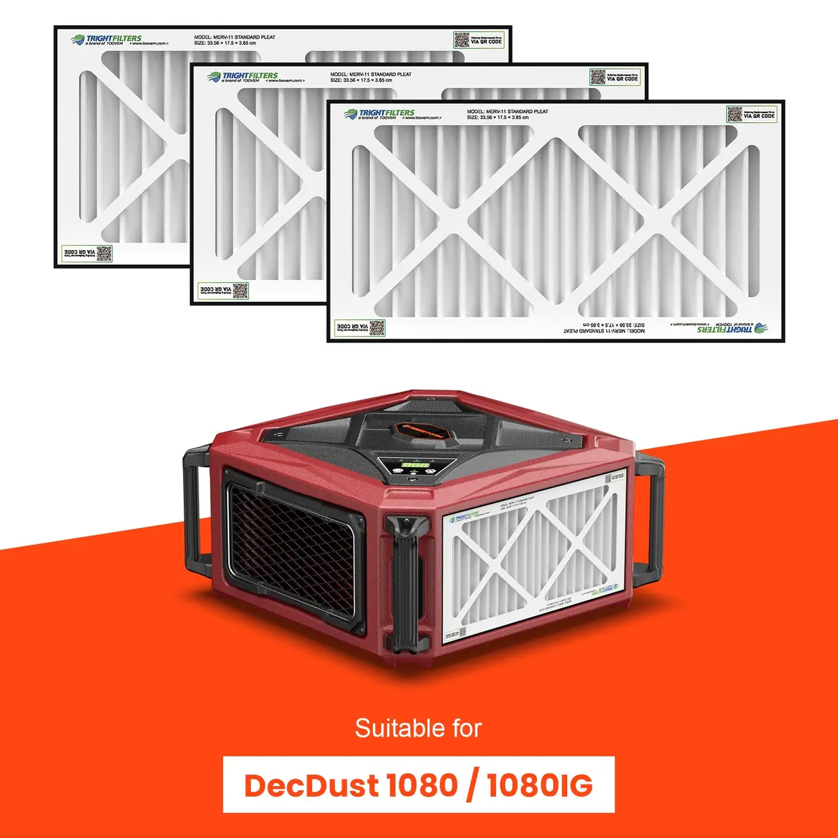Abestorm 3 Pack Merv-11 Filter For Decdust 1080/1080Ig 1