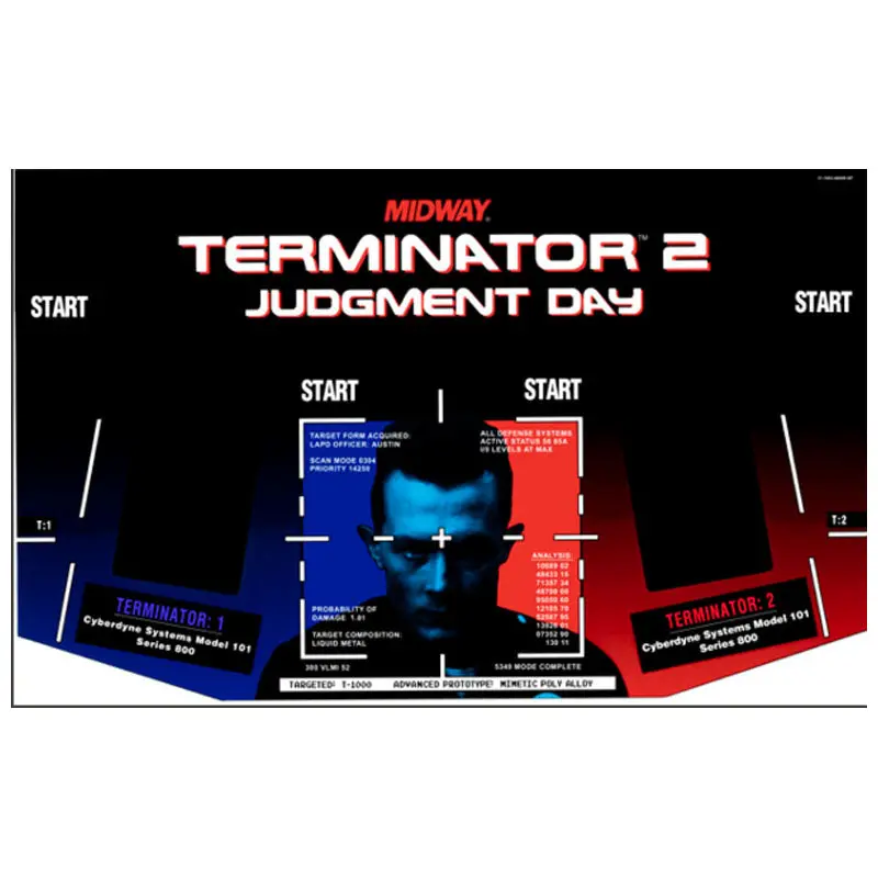 T2 Terminator 2 Cpo - Control Panel Overlay 1
