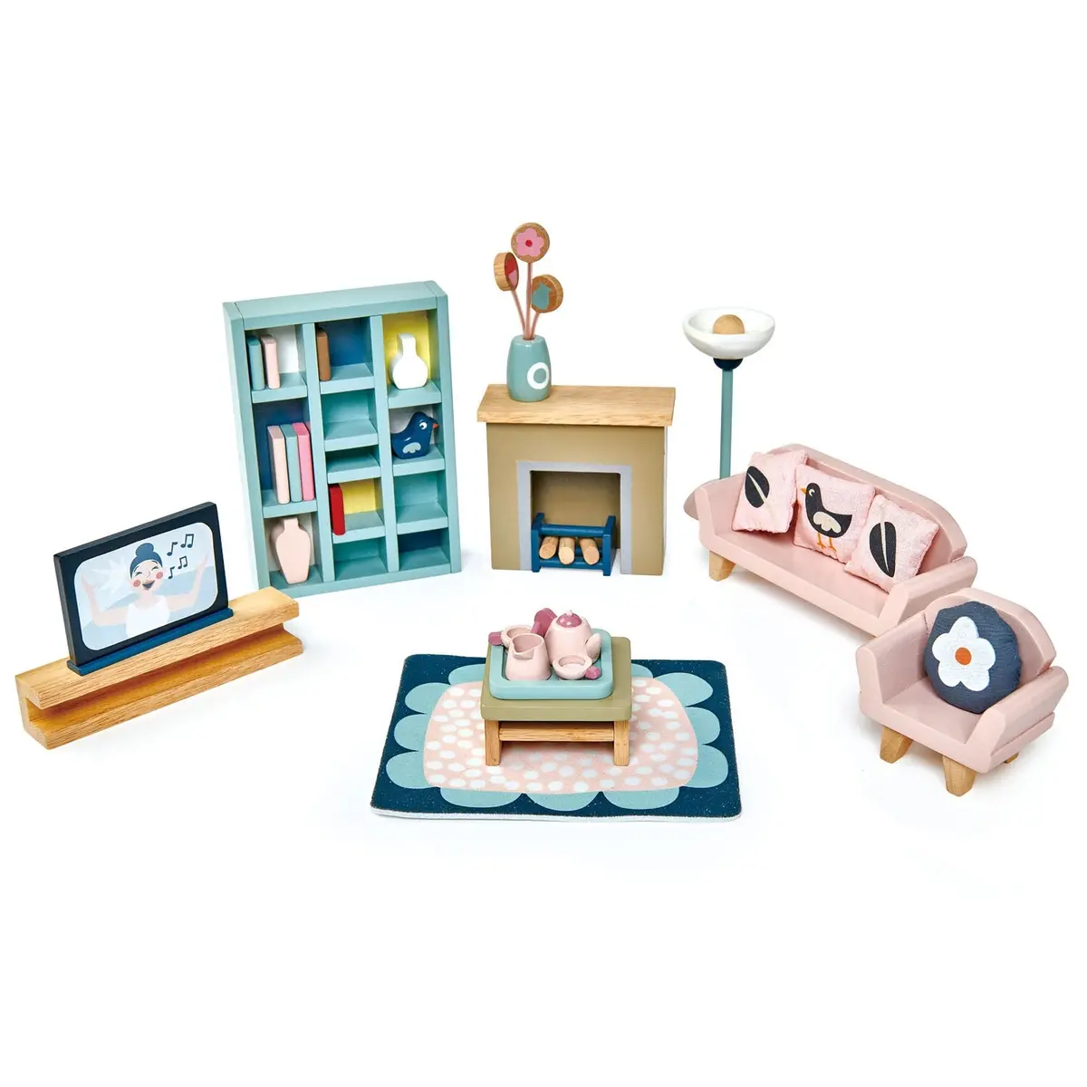 Tender Leaf Dolls House Sitting Room Furniture 1
