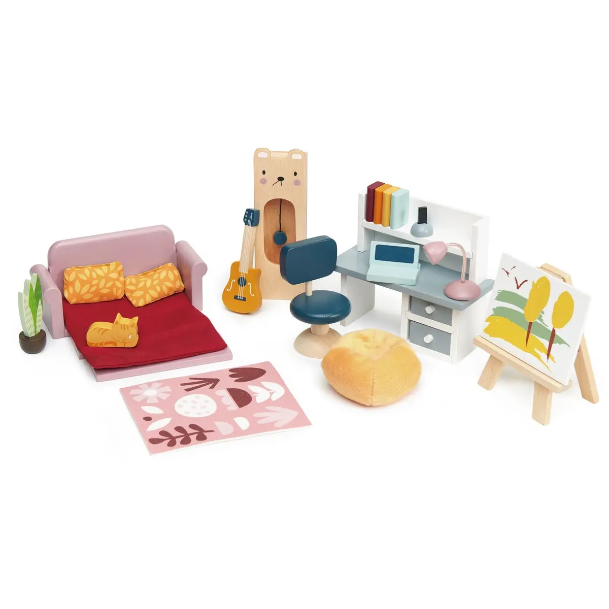 Tender Leaf Dolls House Study Furniture 1