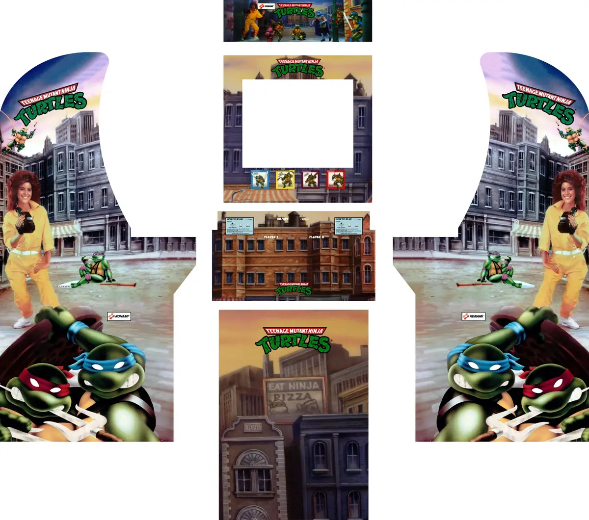 Arcade1up - Tmnt Ninja Turtles Classic Art 1