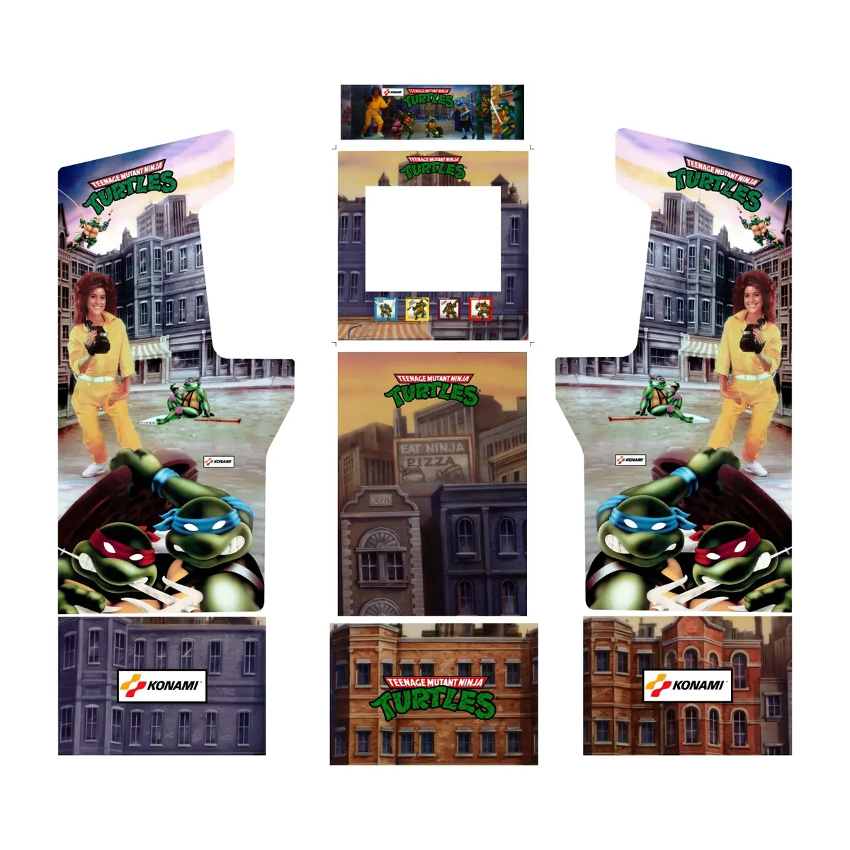 Tmnt Turtles - Midway Legacy Edition - Arcade1up Art Kit 1