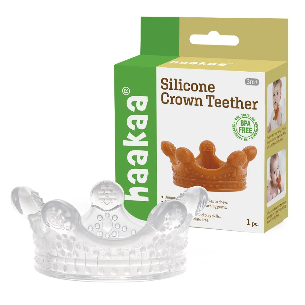 Haakaa Silicone Crown Teether 1 Pk - Clear 1