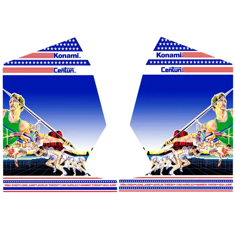 Track N Field Side Art Decals 1