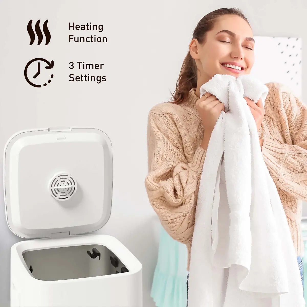 Pursonic Luxury Home Spa Bundle – Towel Warmer & Lavender Essential Oil 2