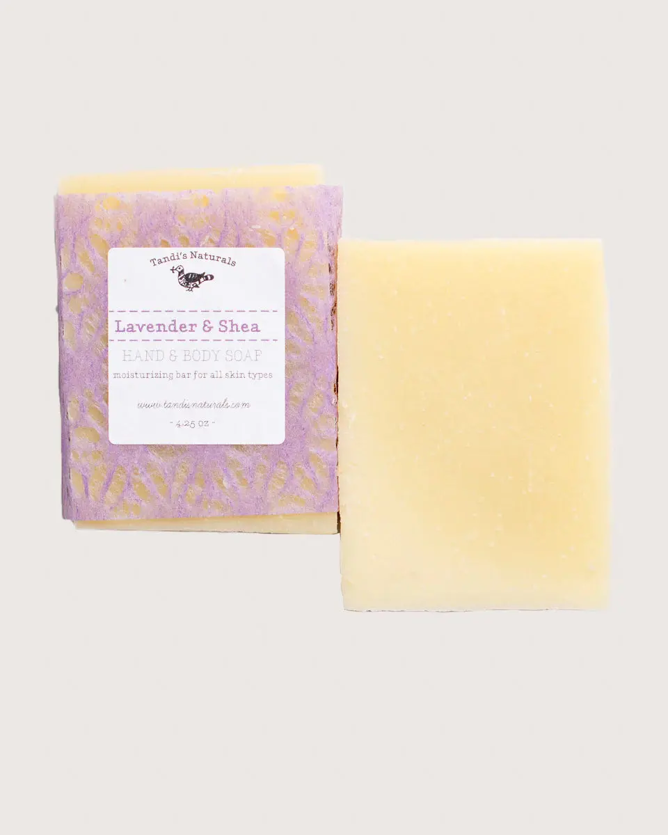 Tandi's Naturals Lavender & Shea Dream Soap (4 Pack) 1