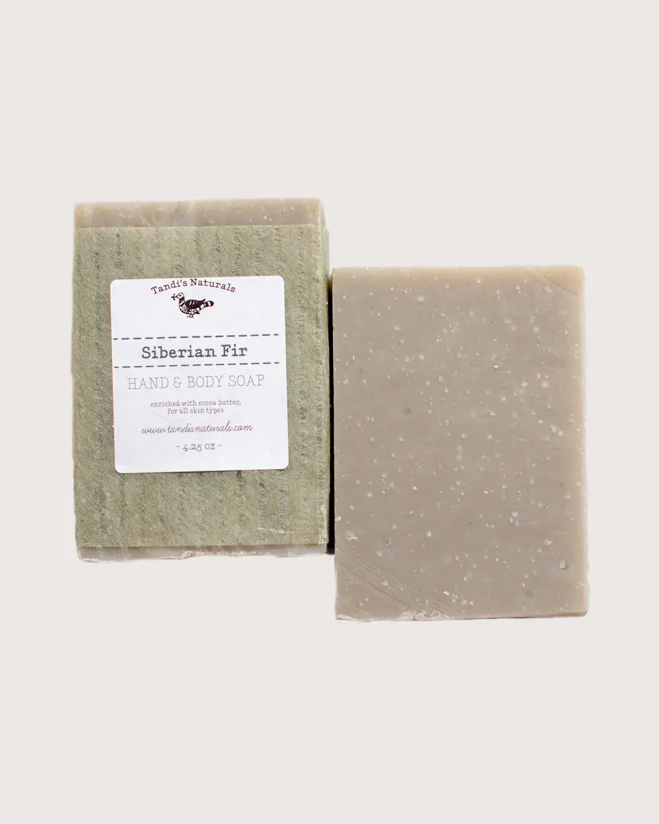 Tandi's Naturals Siberian Fir Tallow Soap (4 Pack) 1