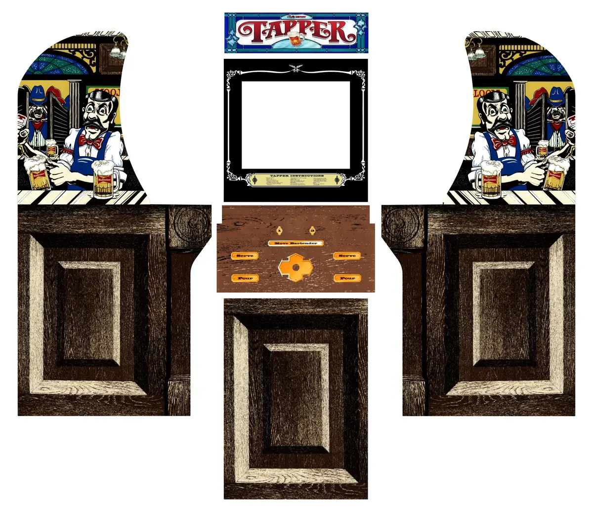 Arcade1up - Tapper Colored Art 1