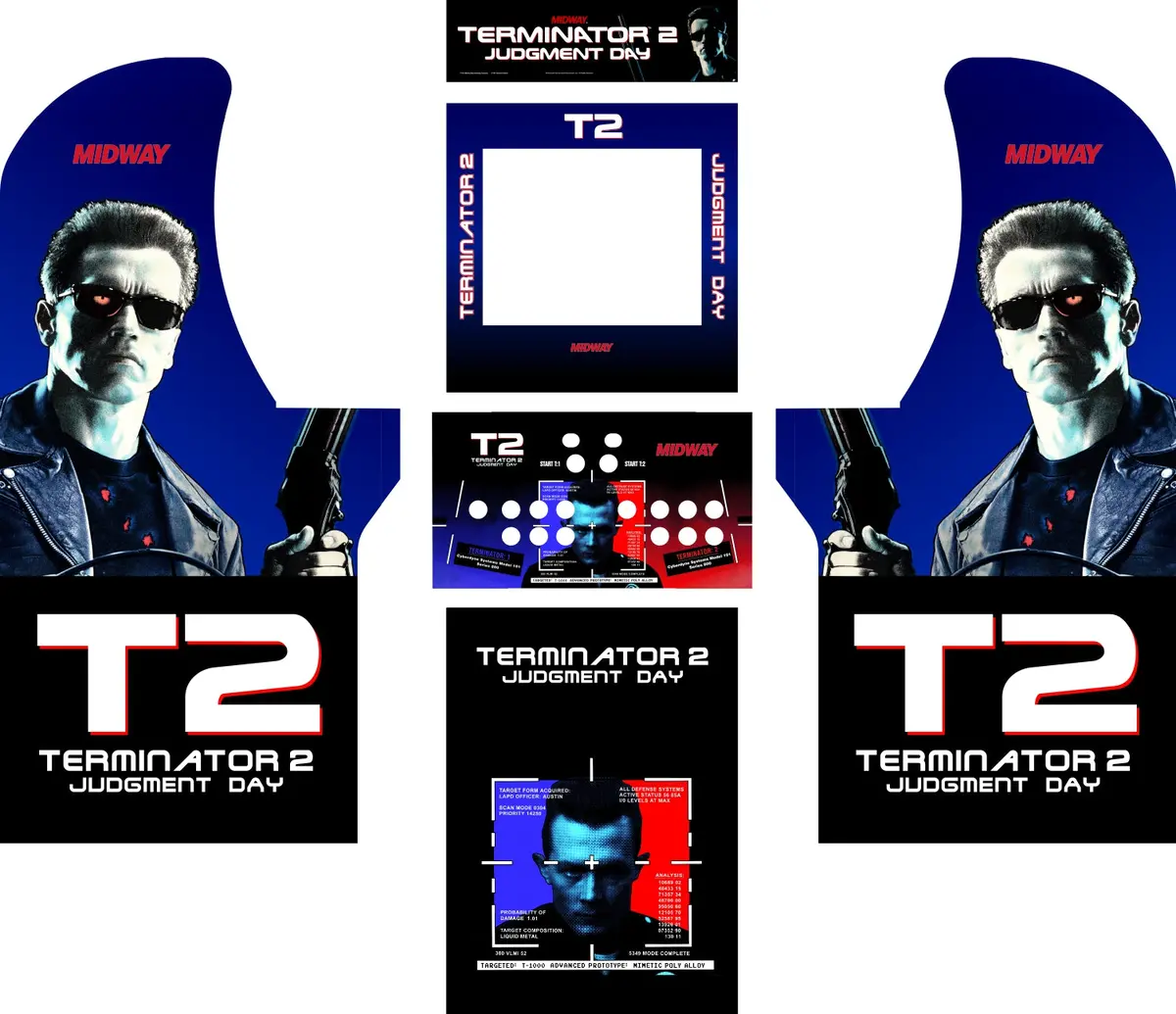 Arcade1up - Terminator 2 T2 Art 1