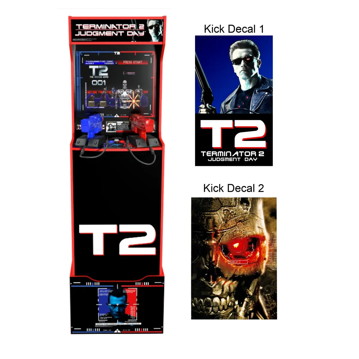 T2 Terminator 2 Kick Plate - Arcade 1Up 1